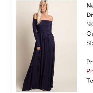 Navy maxi dress